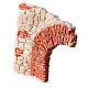Wall with right half arch, 10x15 cm, for Nativity Scene s2