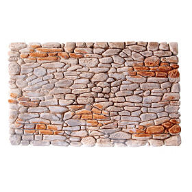 Plaster stone wall for nativity scene 20X30 cm