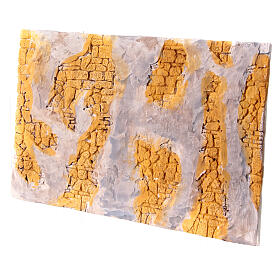 Mur en plâtre pour crèche avec santons de 10 cm 15x15 cm