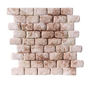 Large brick wall 25X25 cm nativity scene