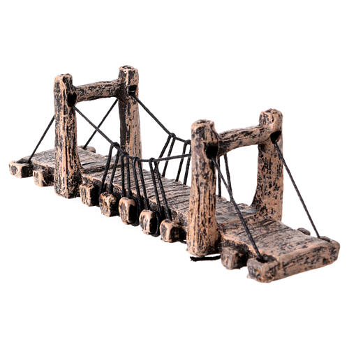 Puente belén de resina y hilo para estatuas 10 cm 15x5 cm 2