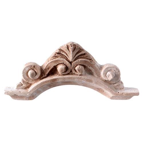 Arch with decoration for Nativity Scene, plaster, 5x15 cm 1