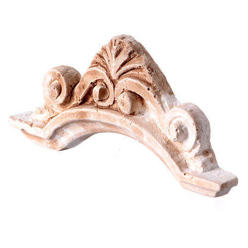 Arch with decoration for Nativity Scene, plaster, 5x15 cm 2