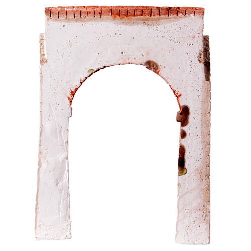 Arco porta entrada de gesso 20x15 cm presépio 10-12 cm 3