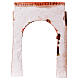Miniature front door arch plaster 20X15 cm nativity scene 10-12 cm s3