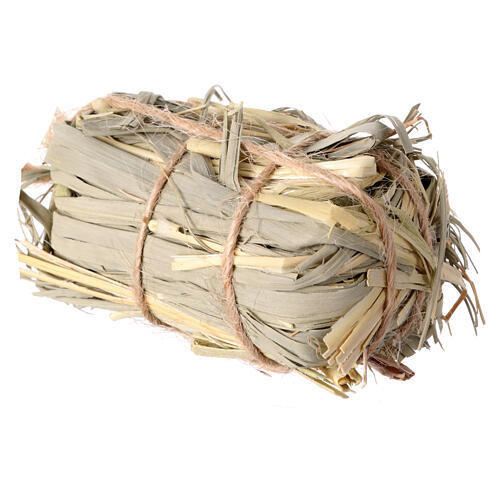 Tied hay bale for nativity scene 10 cm 3x5x3 cm 3