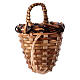 Wicker basket with straps for 10 cm Nativity Scene, h 5 cm s3