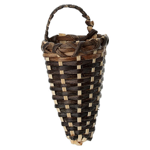 Panier en osier avec sangles crèche 10 cm h réelle 5 cm 1