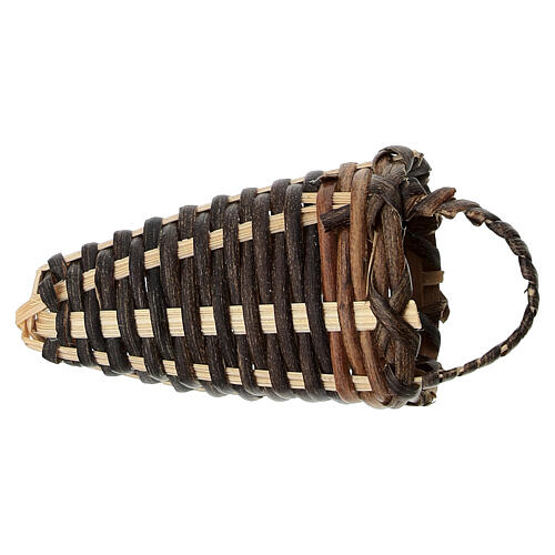 Panier en osier avec sangles crèche 10 cm h réelle 5 cm 3