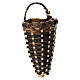 Wicker basket with straps for nativity scene 10 cm, height 5 cm s1