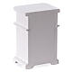Night stand of white wood with real drawers for 12-14 cm Nativity Scene, 6x4x3 cm s3