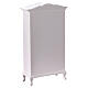 White wooden wardrobe with opening doors for 14 cm Nativity Scene, 15x10x5 cm s3