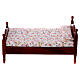 Doppelbett in Miniatur, 8,5 x 10 x 16,5 cm, für Krippen mit 12 cm Figuren-Serie s1