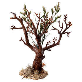 Árvore miniatura presépio 8-10 cm sem folhas h real 13 cm