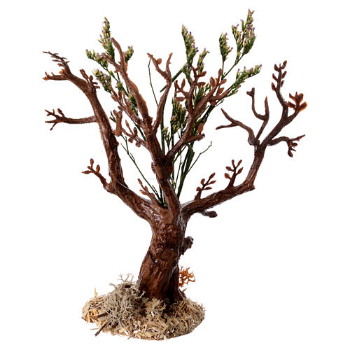 Miniature nativity scene tree 8-10 cm bare, real height 13 cm 1