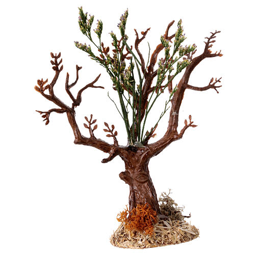Miniature nativity scene tree 8-10 cm bare, real height 13 cm 3