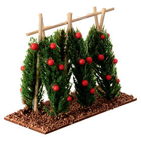 Gemüsegarten mit Klettertomaten für Krippe mit 10–12 cm Figuren-Serie