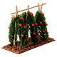 Gemüsegarten mit Klettertomaten für Krippe mit 10–12 cm Figuren-Serie s2