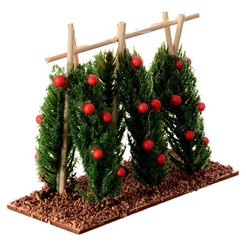Vegetable garden with climbing tomatoes for 10-12 cm Nativity Scene 2