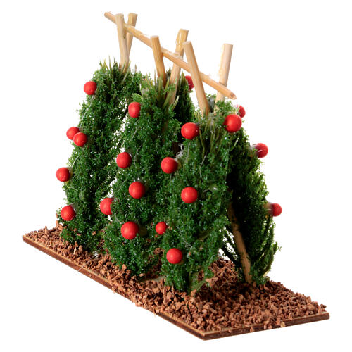 Vegetable garden with climbing tomatoes for 10-12 cm Nativity Scene 3