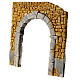 Painted plaster arch for 10-12 cm Nativity Scene, 20x20 cm s3