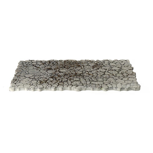 Podłoga kamień nieregularny do szopki, 30x15 cm, malowany gips 3