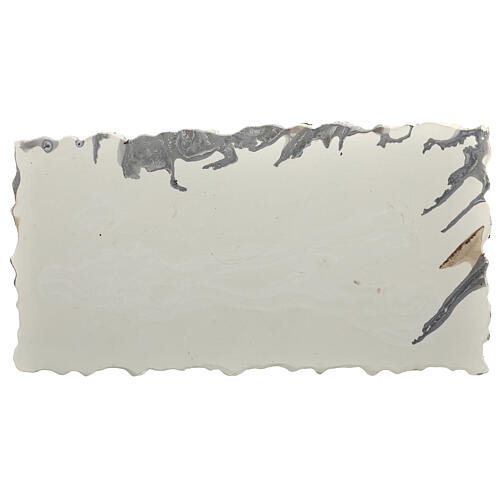Podłoga kamień nieregularny do szopki, 30x15 cm, malowany gips 8