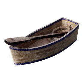 Boot mit Ruder, 5×10×5 cm, für Krippe mit 12 cm Figuren-Serie