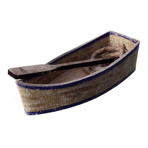 Boot mit Ruder, 5×10×5 cm, für Krippe mit 12 cm Figuren-Serie 2