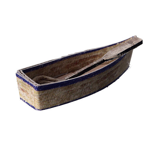 Boat with oar nativity scene 12 cm set 5x10x5 cm 3