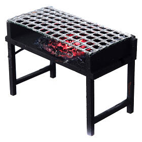 Grill mit LED-Licht – für 8–10 cm Krippe, 5×7,5×4 cm