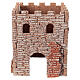 Roccaforte in sughero presepe 15x15 cm s1