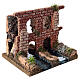 Fiume doppio acquedotto romano per presepe 15x20x15 cm  s3