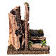 Fiume doppio acquedotto romano per presepe 15x20x15 cm  s4