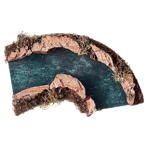 Einfache Flusskurve – 15 × 10 cm, für 6–10 cm Krippe 2