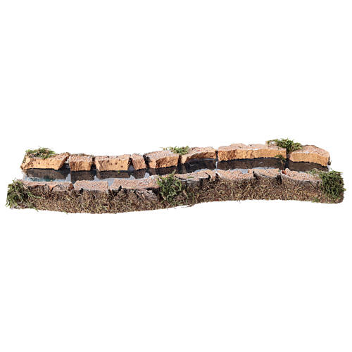 Straight river with stones for 4-12 cm Nativity Scene 4