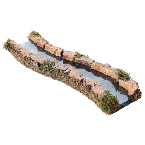 Straight contoured river nativity scene 4-12 cm 3