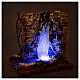Small waterfall with LED light for 14-16 cm Nativity Scene, 15x10x15 cm s2