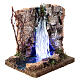 Small waterfall with LED light for 14-16 cm Nativity Scene, 15x10x15 cm s4