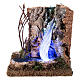 Cascata pequena FSC com LEDs 15x10x15 cm presépio 14-16 cm s1