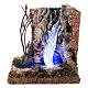 Small waterfall with LED 15x10x15 cm nativity scene 14-16 cm s1