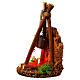 Fogueira 10x5 cm com luz à pilha presépio 10-12 cm s3