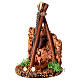 Fire 10x5 cm with battery-powered light 10 - 12 cm nativity scene s1