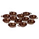 Padella manici per presepe 10 - 12 cm color rame 2 cm s2