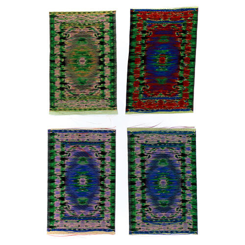 Alfombra colores surtidos 15x10 cm para belén 10-12 cm 6