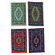 Assorted colored carpet 15x10 cm for 10-12 cm nativity scene s1
