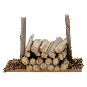 Firewood stacked figurine 5cm for 10cm nativity scene