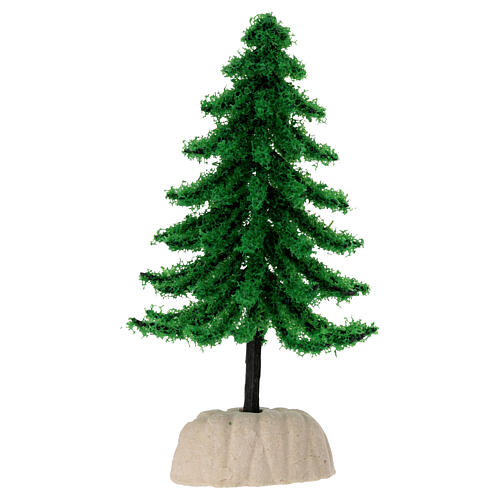 Pinheiro verde escuro 10 cm para figuras 6-8 cm 1