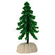 Dark green pine tree figurine 8 cm for nativity scene 10 - 12 cm s1