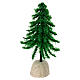 Dark green pine tree figurine 8 cm for nativity scene 10 - 12 cm s4